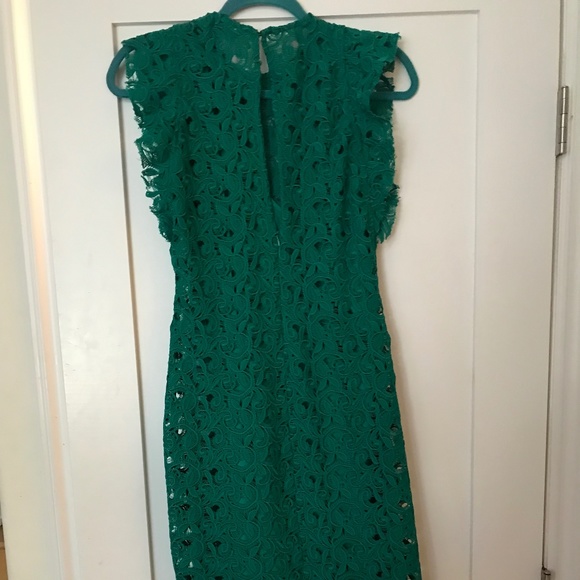 Zara Green Lace Dress NWT - Picture 4 of 11